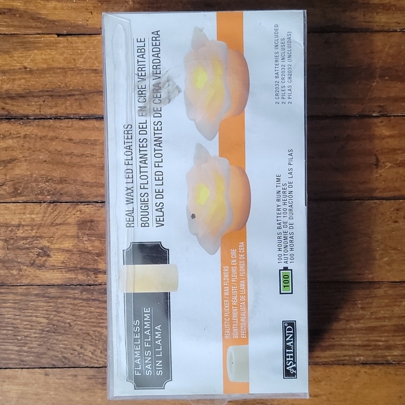 Ashland Flameless Floating Rose Wax Candles NWT - Picture 3 of 3